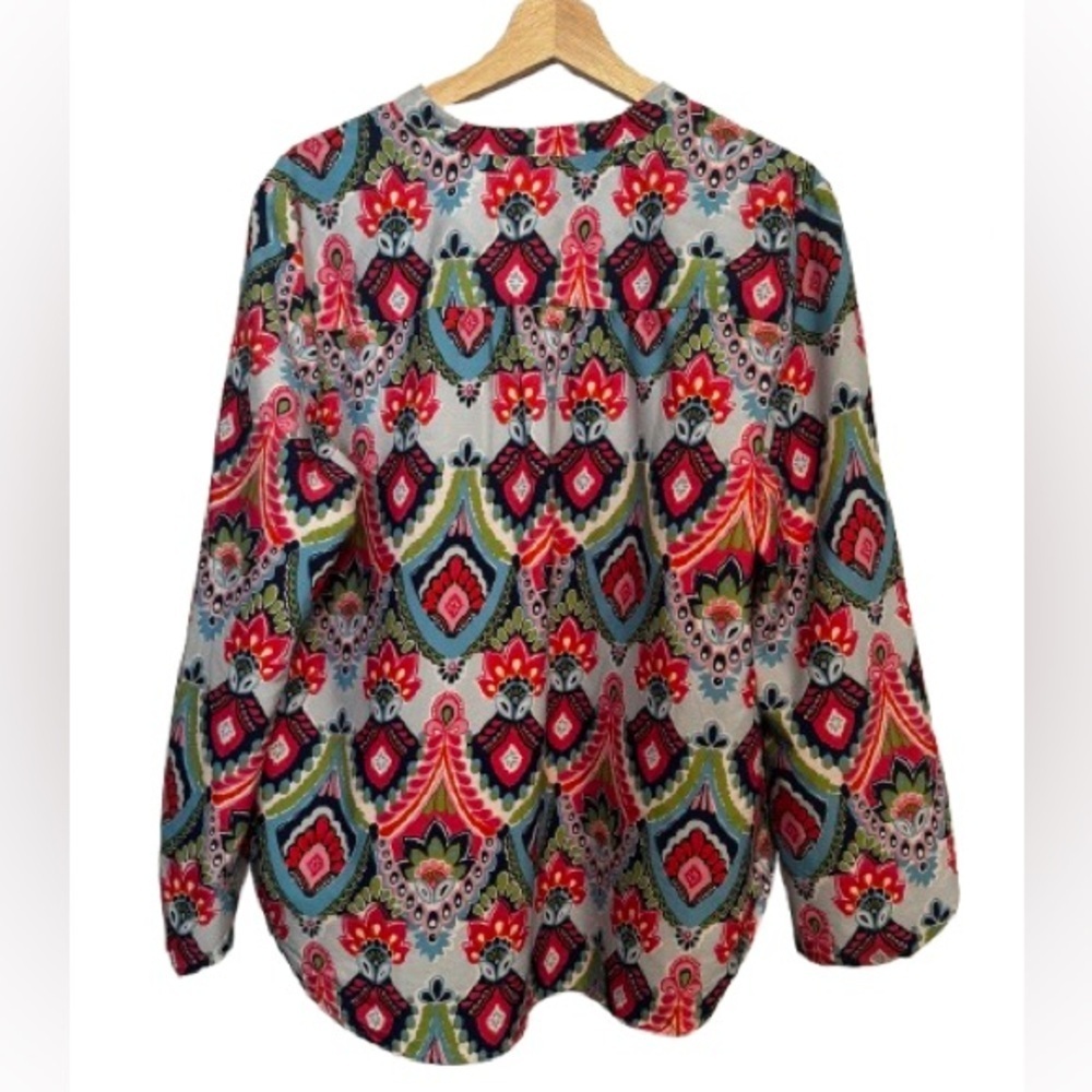 Buckhead  Betties Vibrant Patterned Blouse - Picture 7 of 7